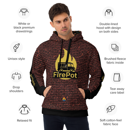 FirePot Roaming Brick Wall Hoodie