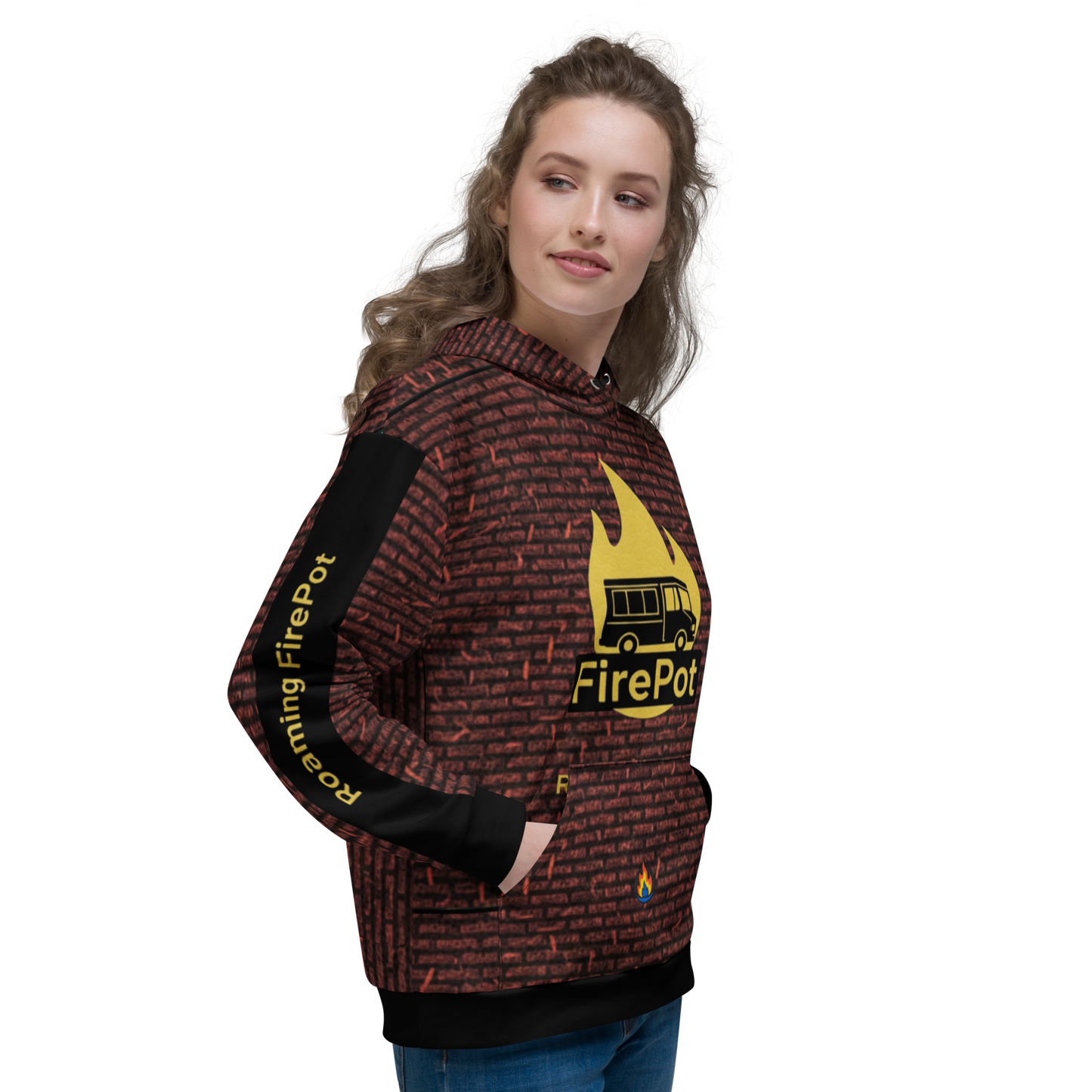 FirePot Roaming Brick Wall Hoodie
