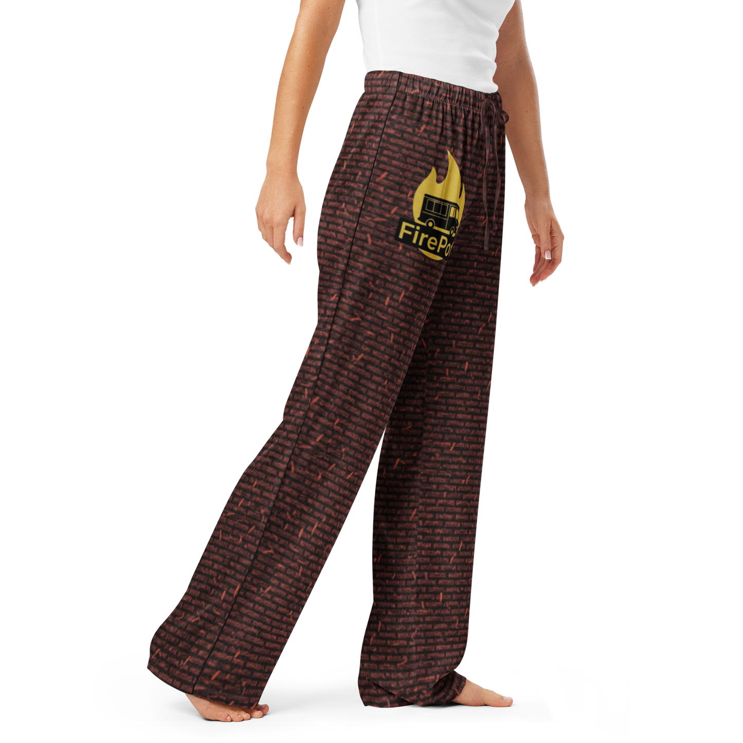 FirePot Brick Wall Women's Pajama Pants - Exclusive Valentine's Edition