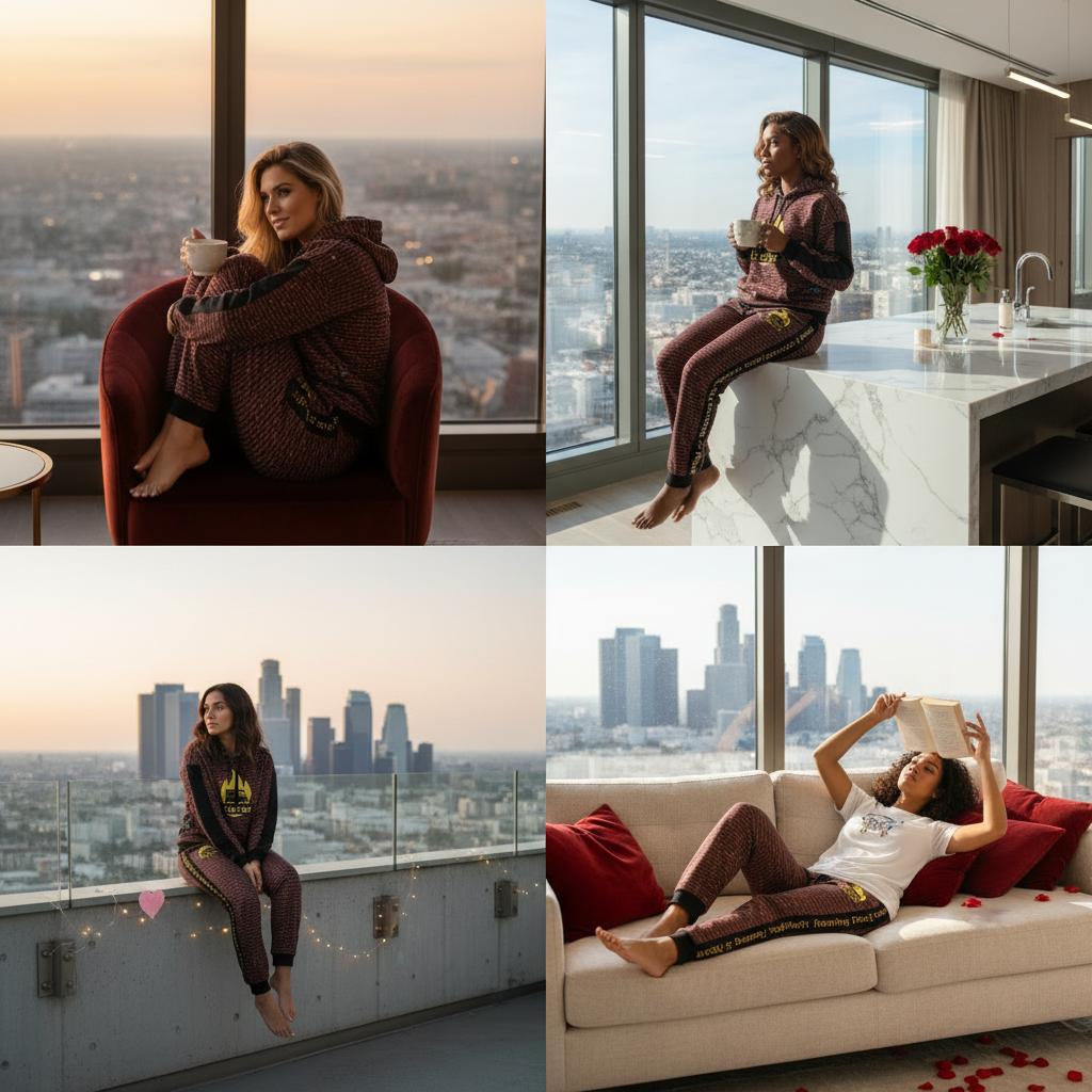 Loungewear Collage 2 - Different Positions