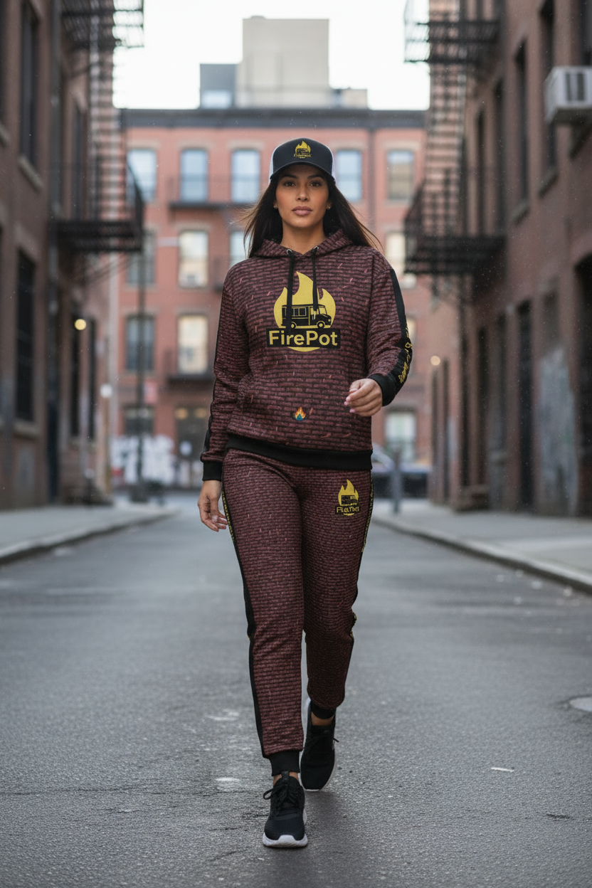 Model walking confidently - dynamic action shot