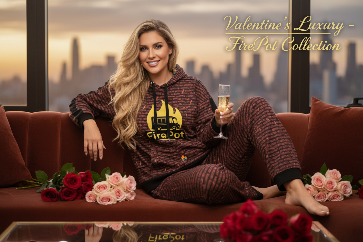 Valentine's Luxury - Blonde Model in FirePot Collection